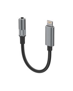 Adapter LDNIO LSY80i za slusalice iPhone Lightning na 3.5mm crni - 218325