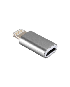 Adapter Lightning muski na Micro zenski sivi - 617540