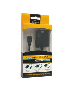 Adapter Micro HDMI na VGA M + audio JWD-HDMI1 - 200203-1-1