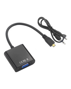Adapter Micro HDMI na VGA Z + audio JWD-HDMI1 - 83480