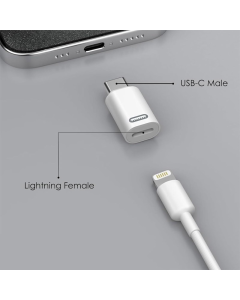 Adapter Type-C muski na Lightning zenski crni - 613126
