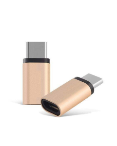 Adapter Type-C muski na Micro USB zenski roze zlatni - 055616