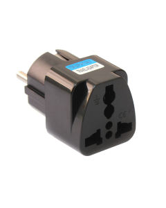 Adapter UK na EU JWD-UKonEU shuko sa uzemljenjem crni - 210784