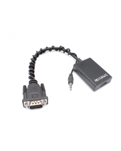 Adapter VGA M na HDMI Z (audio+power) 25cm - 65614