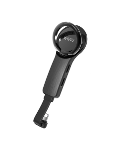 Adapter Wiwu za slusalice i punjenje iPhone lighting crni - 69443