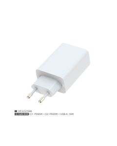 FULMOVA Zidni punjac GAN PD/65W/bela sa USB-C kablom
