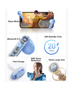 Bluetooth slušalice AirPhones Awei T85 ENC bele - 607760