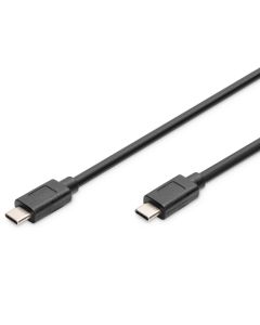 DIGITUS Kabl USB-C na USB-C 3.1 AK-300139-010-S, 1m, crna - AK-300139-010-S
