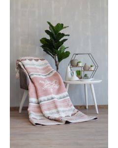 DEKOR DOM Ćebe ACRYLIC PLUS 150x200 15213-B - roza pahulja