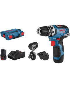 BOSCH Aku bušilica-odvrtač GSR 12V-35 FC u L-BOXX 102 sa 2 x 3,0 Ah , adapter - 06019H3000