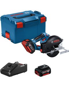 BOSCH Aku kružna testera GKM 18V-50  u L-BOXX 238 sa 2 x 5,0 Ah Li-ion , brzi punjač - 06016B8002