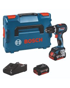 BOSCH Aku vibraciona bušilica-odvrtač GSB 18V-90 C  u L-BOXX 136 sa 2 x 5,0 Ah Li-ion ,brzi punjač - 06019K6106