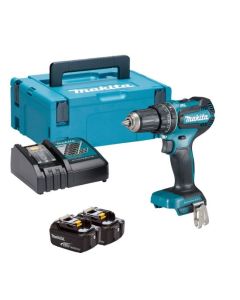 MAKITA Akumulatorska vibraciona bušilica - odvrtač 2x3,0Ah DHP485RFJ, kofer - DHP485RFJ