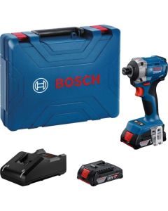 BOSCH Aku udarni odvrtač GDR 18V-215; 2x2,0Ah + punjač + kofer 06019N2022