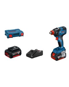 BOSCH Aku rotacioni udarni odvrtač GDX 18V-200 sa 2 x 4,0 Ah Li-ion , brzi punjač - 06019J2206
