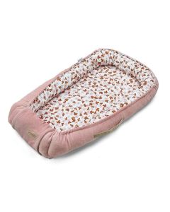 ALBEROMIO Gnezdo za bebe Retro flowers CP1, roze - ALBGNEZDOCP1
