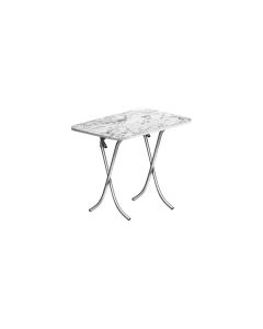 ALESTA Sklopivi sto Beli mermer 10027BM - AL10027BM
