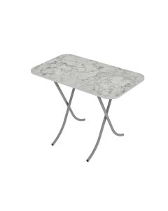 ALESTA Sklopivi sto Beli mermer  10028BM - AL10028BM