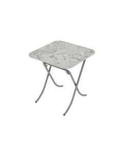 ALESTA Sklopivi sto Beli mermer 10033BM - AL10033BM