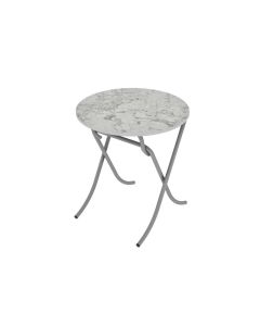 ALESTA Sklopivi sto Beli mermer 10037BM - AL10037BM-1
