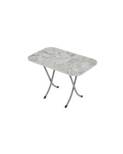 ALESTA Sklopivi sto za piknik Beli mermer 10042BM - AL10042BM