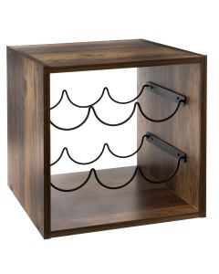 FIVE Polica za vino 31x31x31cm, braon - 173614