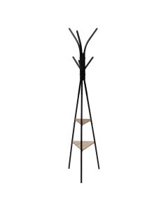 FIVE Čiviluk Jano 40x40x175cm metal/drvo, crna - 202355