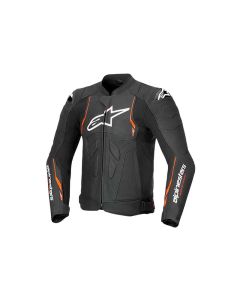 ALPINESTARS Dusk airflow kož jakna crn/flu-crv - ALP31005251030V50