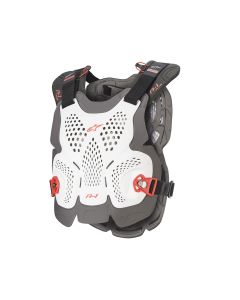ALPINESTARS A-1 plus štitnik za grudi bel/tmn-crv - ALP67001202043VXXL
