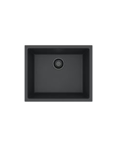 ALVEUS Sudopera Omni 30 G90 crna mat sa crnim sifonom.