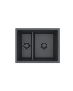 ALVEUS Sudopera Omni 50 G90 crna mat sa crnim sifonom.