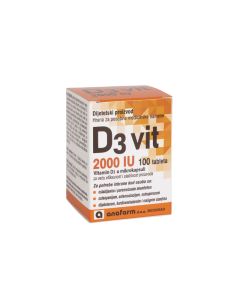 ANAFARM Vitamin D3 2000 IU, 100 tableta - ANAF4