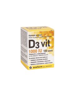 ANAFARM Vitamin D3 1000 IU, 100 tableta - ANAF5
