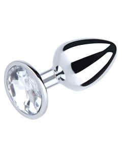 Mali metalni analni dildo sa belim dijamantom - ft001023