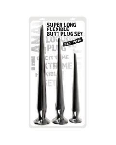 Analni dildo set Super Long Flexible Butt Plug Set - 05387010000