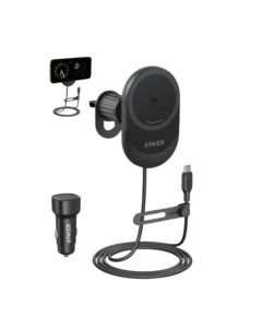 ANKER Auto punjač MagGo Wireless, 15W, crna