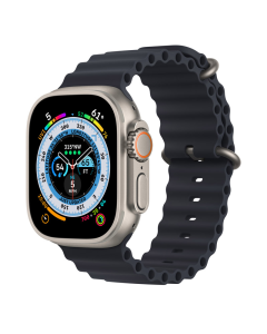 Narukvica za Apple Watch Ultra Ocean Band black 49/ 45/ 44/ 42 mm - 058347
