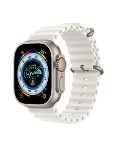 Narukvica za Apple Watch Ultra Ocean Band white 49/ 45/ 44/ 42 mm - 058349