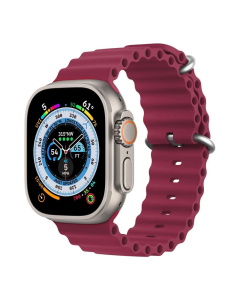 Narukvica za Apple Watch Ultra Ocean Band wine red 49/ 45/ 44/ 42 mm - 059288