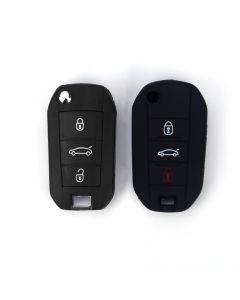 888 CAR ACCESSORIES Silikonska navlaka za ključeve crna Peugeot - APT1002.04.B
