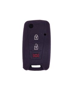 888 CAR ACCESSORIES Silikonska navlaka za ključeve crna Ssang Yong - APT202304B
