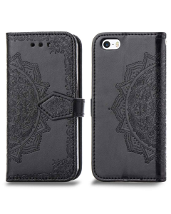 Maska za iPhone XS Max crna na preklop Arabesque flip - 036970