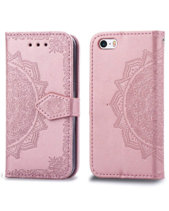 Maska za Samsung S10e/ G970 roze na preklop Arabesque flip - 036962