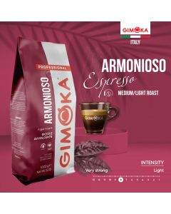 GIMOKA Pržena kafa u zrnu Professional Armonioso 1000G - 43397695602918