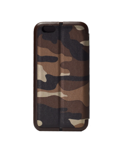 Maska za iPhone 6 Plus braon na preklop Army flip cover - 019656
