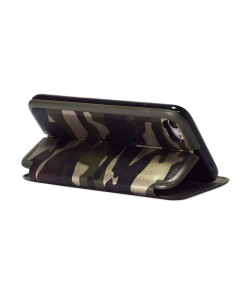 Maska za iPhone 6 Plus na preklop Army flip cover zelena - 017433