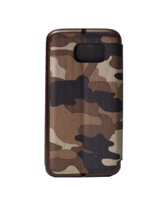 Maska za Samsung S6/ G920 braon na preklop Army flip cover - 019666