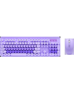 MOJA KNJIŽARA TASTATURA I MIŠ BEŽIČNI SET OP24376 ljubičasta roze - 5987-1-1