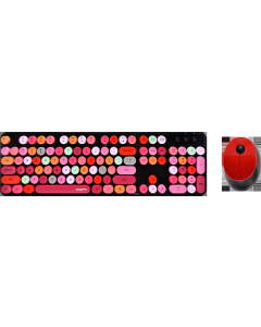 Moja Knjižara TASTATURA I MIŠ BEŽIČNI SET OP24505 ljubičasta plava crna zelena bež roze - 5988-1-1