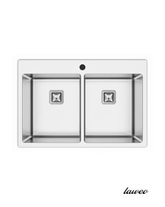 Laweo Inox ugradna sudopera AS390 75×50,5cm sifon 9x9cm - 11804